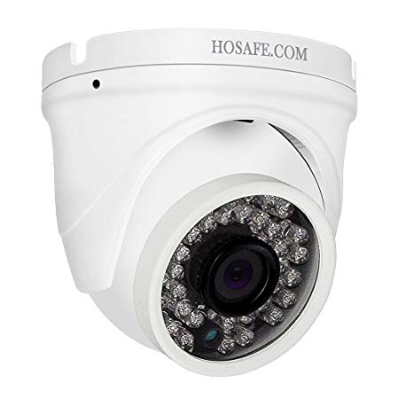 HOSAFE Dome IP Camera with Audio Outdoor 1080P, Home Security Surveillance Camera, 50ft Night Vision, Motion Detection Alert, Support Windows/Mac/Android/iPhone, Compatible with ONVIF NVR or Software