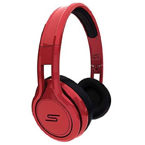 SMS Audio STREET by 50 Cent On-Ear Limited Edition Headphones - Red