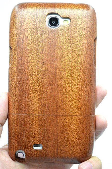Samsung Galaxy Note 2 Wood Case - Sapele Wood - Premium Quality Natural Wooden Case for your Smartphone and Tablet - by VolksRose®