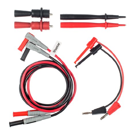 Vastar 8-Pieces Electronic Professional Test Lead Kit / Multimeter Accessory Kit