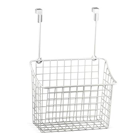 Spectrum Diversified Grid Storage Basket, Large, White