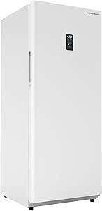 Hamilton Beach HZ4941 14 cu ft Upright CONVERTIBLE Fridge/Freezer-Frost Free-Reversible Door-Removable Glass Shelves-LED Interior Light, White