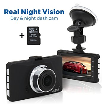 Conbrov® DC6000 Real Night Vision Dash Cam 1080P Starlight Dashboard Video Recorder In Car Camera (8GB SD Card included)