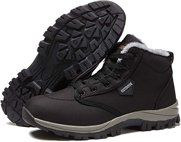 Men's Women's Waterproof Hiking Snow Boots Warm Ankle Boot Non-Slip Winter Shoes Outdoor On Booties