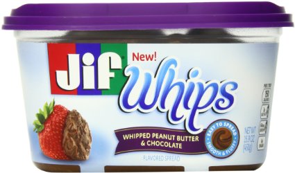 Jif Whipped Peanut Butter and Chocolate Flavored Spread, 15.9 Ounce