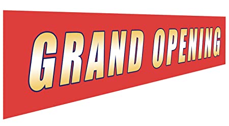 Grand Opening Banner | Large Store Advertising Sign | Business Restaurant Shop Flag