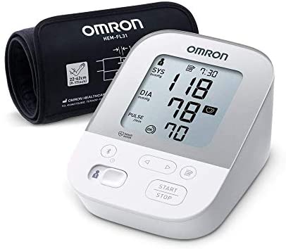 Omron X4 Smart Home Blood Pressure Monitor - Blood pressure machine for hypertension monitoring, Bluetooth pairing capabilities, compatible with smartphone