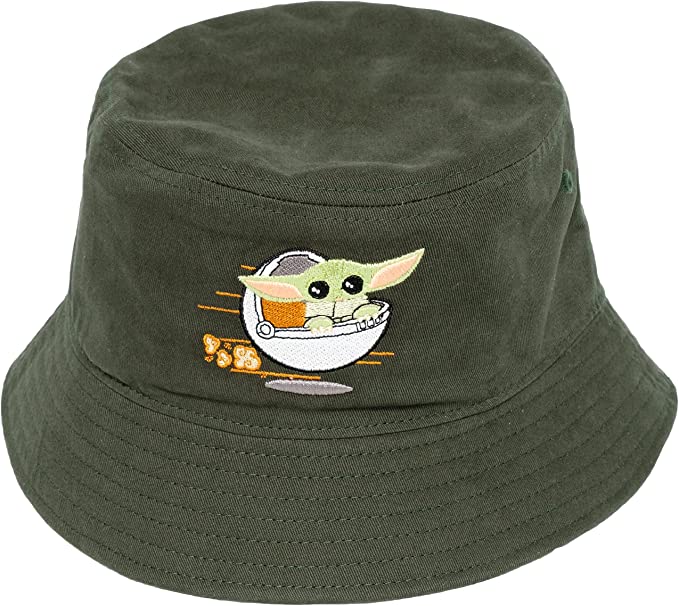 STAR WARS womens Star Wars the Mandalorian Child Speedy Cotton Bucket Hat, Green, One Size US