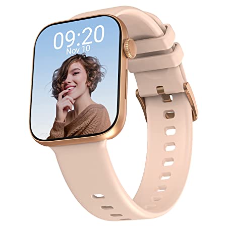 CrossBeats Newly launched Spectra max Super Retina AMOLED Always on Display Smartwatch, 1.81 Inch Smart Watch, AI ENC BT Calling, Crown Controls, 250  Watch Faces, 150  Sports Modes-Pink