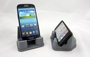 PhoneProp - Universal Fit Soft Flexible SmartPhone Stand - Durable FDA High Grade Silicone - COLOR GRAY