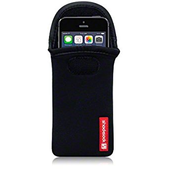 Shocksock Branded Neoprene Pouch Case for iPhone 5/5S/SE - Black