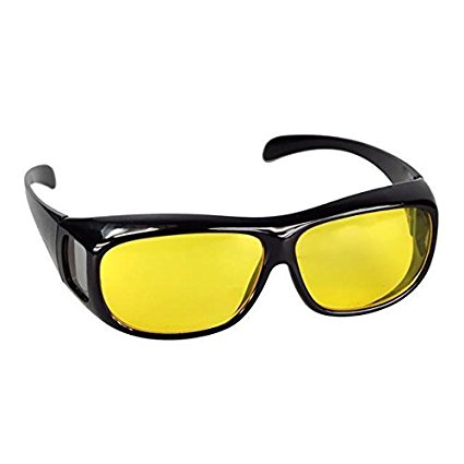 ASVP Shop® Wrap Fit Over Glasses for Night Vision, Ideal Anti Glare Glasses for fishing, cycling and driving