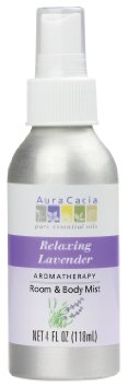 Aura Cacia Room and Body Mist, Relaxing Lavender, 4 Fluid Ounce
