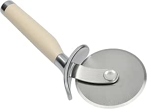 KitchenAid Pizza Cutter and Slicer, Pizza Oven Accessories, Durable and Easy to Clean Almond Cream