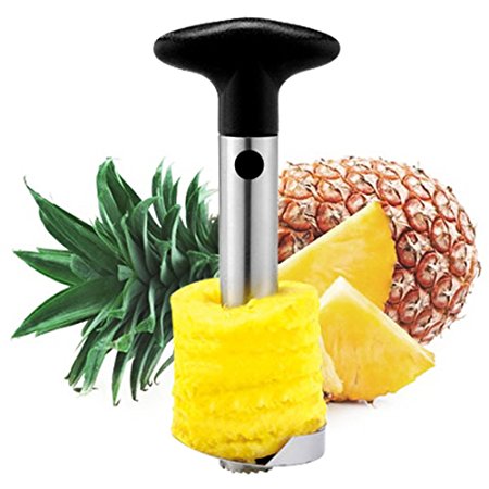 Huixinda Stainless Steel Easy Pineapple Peeler Corer Slicer and De-corer