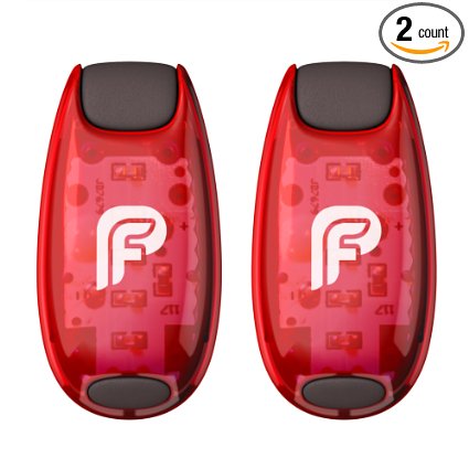Phantom Fit LED Safety Light (2 Pack) - Great for Running, Jogging, Cycling, or Working Outside