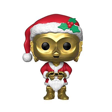 Funko Pop Star Wars: Holiday - Santa C-3Po Collectible Figure, Multicolor