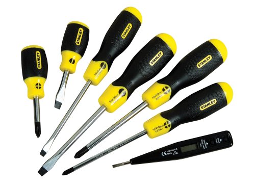 Stanley Cush Grip Screw Driver Set FLD/PH 6PCE