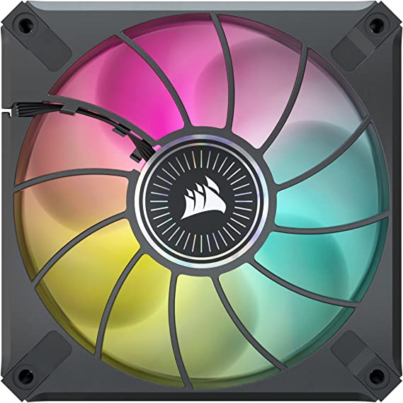 CORSAIR ML120 RGB Elite, 120mm Magnetic Levitation RGB Fan with AirGuide, Single Pack