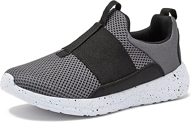 Avia Avi-Play Slip On Boys and Girls Sneakers - Lightweight Tennis, Athletic, No Tie Girls and Boys Shoes - Little and Big Kids Tennis Shoes Size 11-7 - Black, Navy Blue, Grey, White, Pink or Purple