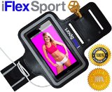 iPhone 5 Armband Running  Gym  Jogging  Working Out by iFlex Sport  100 Lifetime Satisfaction Guarantee  Key Holder Ear Bud Cord Wrap  For iPhone 5 5S 5C and More  Sweat  Water Resistant