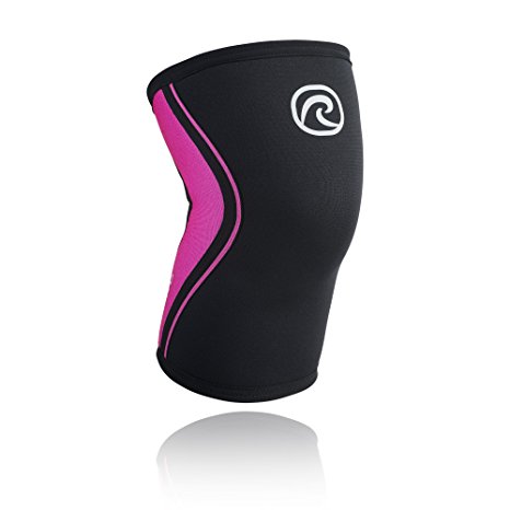 Rehband Rx Knee Support 3mm - XX-Small - Black/Pink - Expand Your Movement   Cross Training Potential - Knee Sleeve for Fitness - Feel Stronger   More Secure - Relieve Strain - 1 Sleeve
