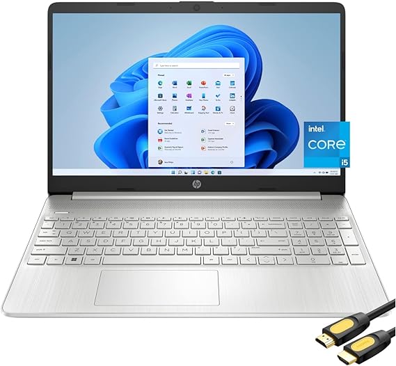 HP 15 Business & Student Laptop, 15.6" FHD Micro-Edge Display, 11th Gen Intel Core i5-1135G7, 32GB RAM, 2TB SSD, Webcam, USB-C, WiFi, Long Battery Life, SPS HDMI Cable, Win 11 Home