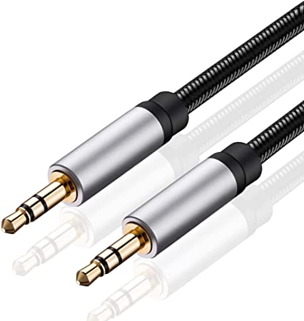 Audio Cable 20Ft,Auxiliary Male to Male Audio Cable for Headphones, Car, Home Stereos, iPhone/iPad iPod/Echo Dot, Galaxy S8 / Galaxy Note 8 / Smartphones & More(20Ft/6M)