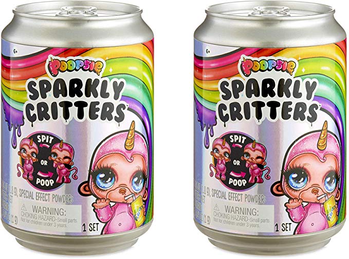 Poopsie Sparkly Critters That Magically Poop or Spit Slime | Pack of Two