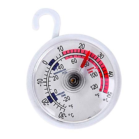 CellDeal Dial Fridge/Freezer Thermometer/Kitchen Appliance - With Hanging Hook