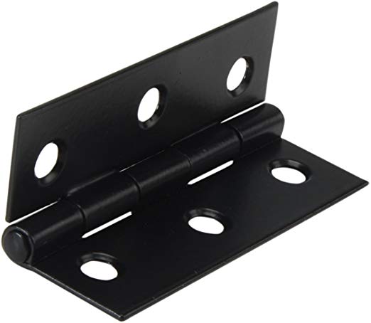 Forge 75mm Butt Hinge with Powder Coated Finish - Black (Pack of 2)