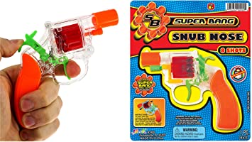 JA-RU Ring Cap Gun Super Bang See-Thru Hot Shots (1 Unit) Quality Plastic Great Bang Party Favors Supplies for Kids. 900-1A