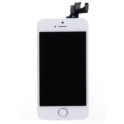 iRepair Master iPhone 5S/SE LCD Display Screen Touch Digitizer Full Assembly Replacement with Home Button, Front Camera, Ear Speaker, Free Repair Tools, White
