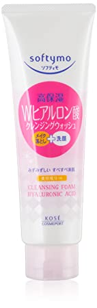 KOSE Softy Mo Hyaluronic Acid Makeup Cleansing and Facial Foam