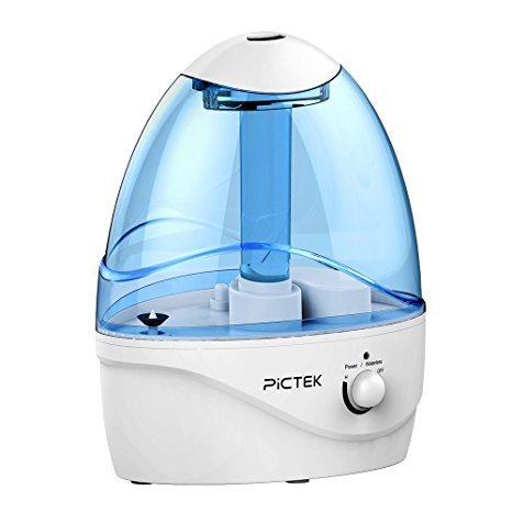 Pictek Ultrasonic Cool Mist Humidifier, 2.5L [Auto-off] [Less than 31db] Air Purifier Humidifiers with Night Light for Baby, Bedroom & Living Room