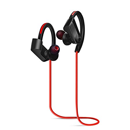 Bluetooth Headphones Wireless Earbuds Sweatproof Sports Headphones HD Stereo in-Ear Noise Canceling Earphones with Mic Headphones Compatible iPhone/Samsung/Android Smartphone