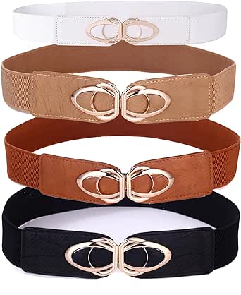 Beltox Womens Belts Elastic Stretch Cinch Plus Fashion Dress Belts for Ladies