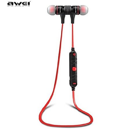 Brotrade Bluetooth Headset,Nice Bluetooth Earbuds, Best Wireless Earbuds Magnet Wearable V4.0 Wireless Hands Free Headphones(Red)