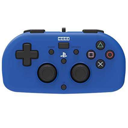 Hori SONY Licensed Wired Controller Light Small Blue for PS4