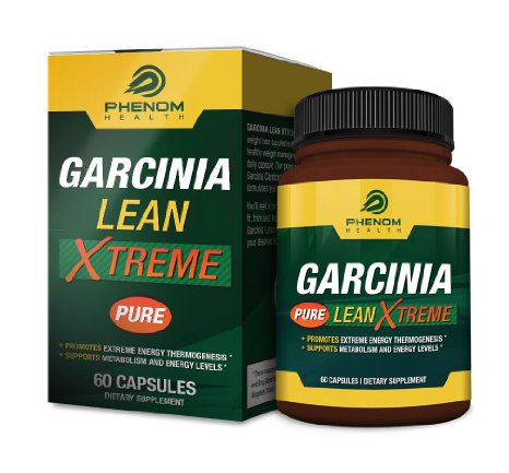 Premium Garcinia Lean Xtreme Cambogia Extract Formula - 60 High Potency Capsules - 60 Percent HCA