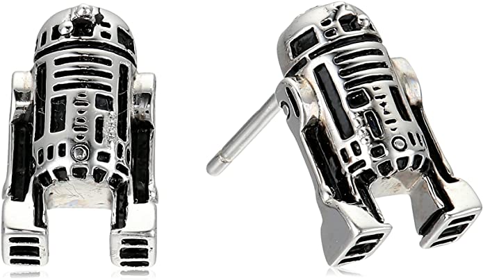 Star Wars Jewelry Women'S 925 Sterling Silver R2D2 Stud Earrings (SALES1SWMD)