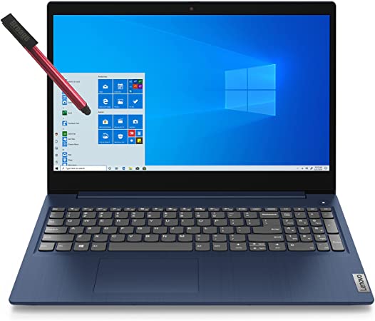 Lenovo IdeaPad 3 15 15.6" Touchscreen Laptop Computer, Intel Quad-Core i5-10210U (Beats i7-8665U), 8GB DDR4 RAM, 1TB PCIe SSD, WiFi , Bluetooth 5.0, Abyss Blue, Windows 10, BROAGE 64GB Flash Stylus