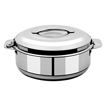 axis Glamour Stainless Steel Insulated Hotpot / Roti Container / Casserole (3500 ML)