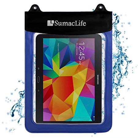 Vangoddy Universal Tablet Waterproof Case Dry Bag for Barnes and Noble Samsung Galaxy Tab E Nook 9.6, Nook GlowLight Plus, Nook Tablet 10.1, Tablets and eReaders up to 11.3 inch (Blue)