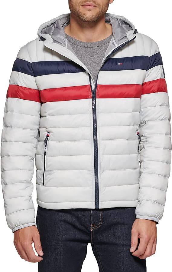 Tommy Hilfiger Men's Water Resistant Ultra Loft Filled Hooded Puffer Jacket