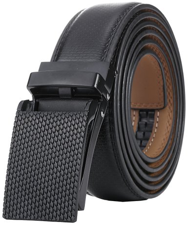 Marino Men's Genuine Leather Ratchet Dress Belt with Linxx Buckle, Enclosed in an Elegant Gift Box