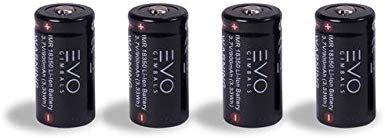 EVO Gimbals IMR 18350 900mAh 3.7V Lithium-Ion Battery Set for EVO SS Wearable Gimbal - 4 Pack