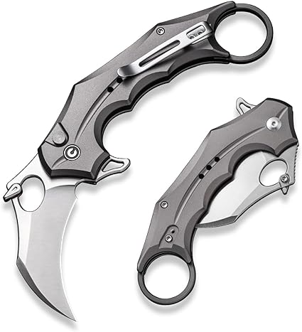 CIVIVI Incisor II Pocket Folding Knife for EDC, Karambit Knife with 2.02" Nitro-V Blade Aluminum Handle C16016B-3