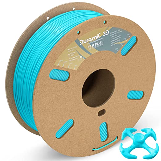DURAMIC 3D PLA Plus (PLA ) Filament 1.75mm Light Blue, 3D Printing Filament Tough PLA Plus 1.75mm Dimensional Accuracy  /- 0.05 mm, 1kg Spool