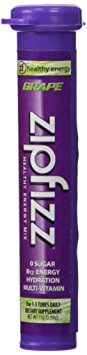 Zipfizz Grape Healthy Energy Drink Mix - Transform Your Water Into a Healthy Energy Drink - 30 Grape Tubes